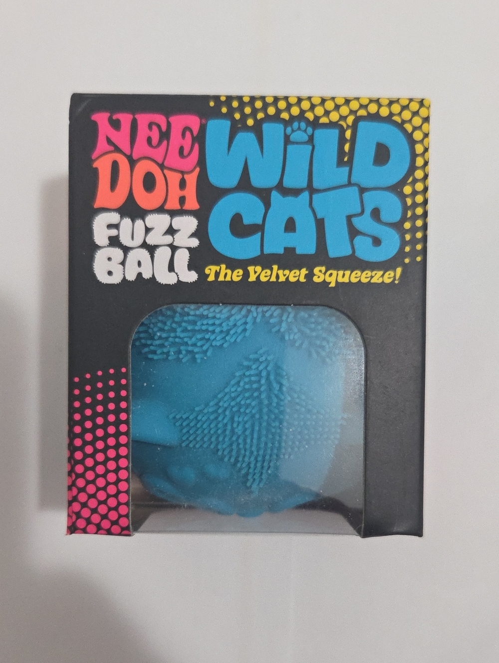 Needoh Wild Cats Blue Fuzz Ball - Authentic